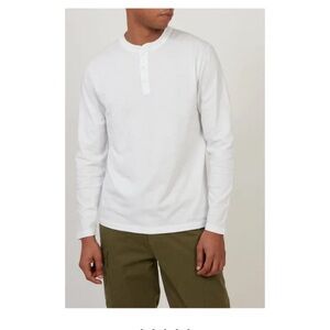 Men’s White Cotton Long Sleeve